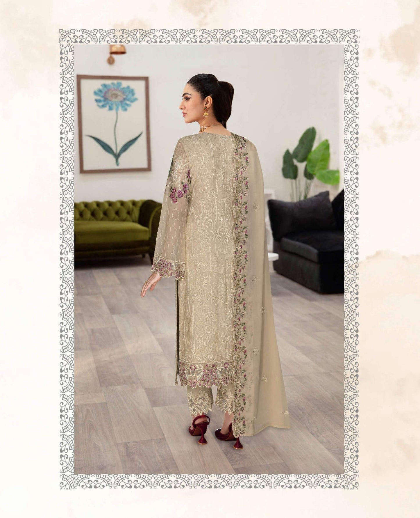 Ramsha Sangeet Chiffon Collection Vol 1 - B-104 Stitched